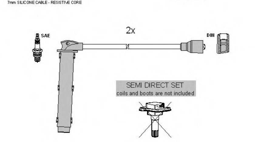 Set cablaj aprindere ROVER 45 (RT) (2000 - 2005) TESLA T565B piesa NOUA