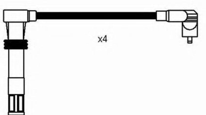 Set cablaj aprindere SEAT AROSA (6H) (1997 - 2004) NGK 7306 piesa NOUA