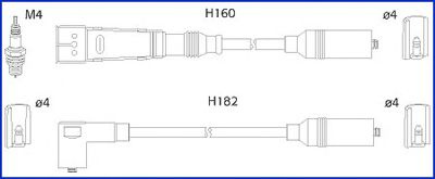 Set cablaj aprindere SEAT IBIZA II (6K1) (1993 - 1999) HITACHI 134706 piesa NOUA