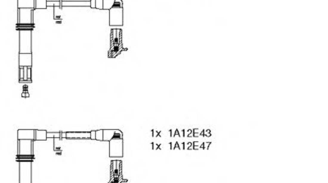 Set cablaj aprindere SEAT IBIZA III (6K1) (1999 - 2002) BREMI 220G200 piesa NOUA