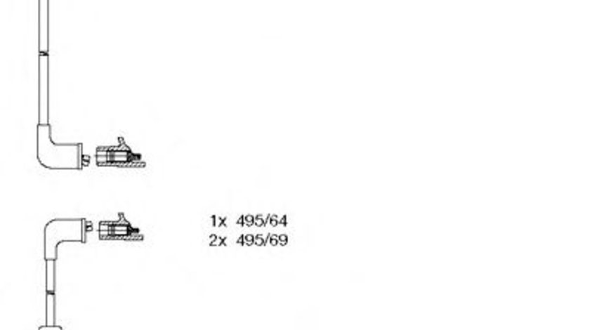 Set cablaj aprindere SUZUKI SWIFT II Hatchback (EA, MA) (1989 - 2005) BREMI 300/913 piesa NOUA