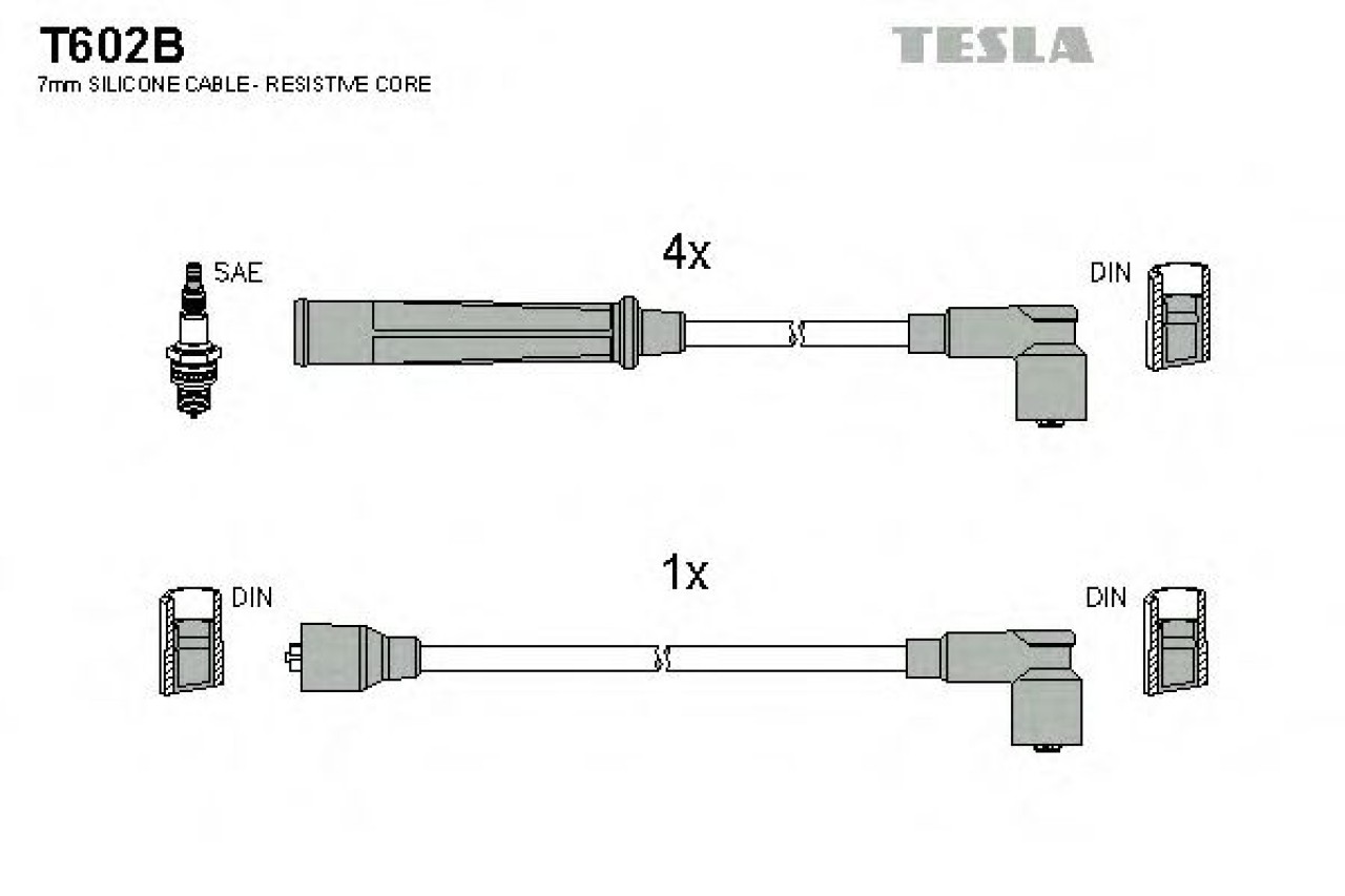 Set cablaj aprindere SUZUKI VITARA Cabrio (ET, TA) (1988 - 2002) TESLA T602B piesa NOUA