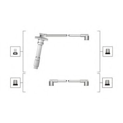 Set cablaj aprindere TOYOTA AVENSIS Liftback (T22) (1997 - 2003) MAGNETI MARELLI 941319170079 piesa NOUA