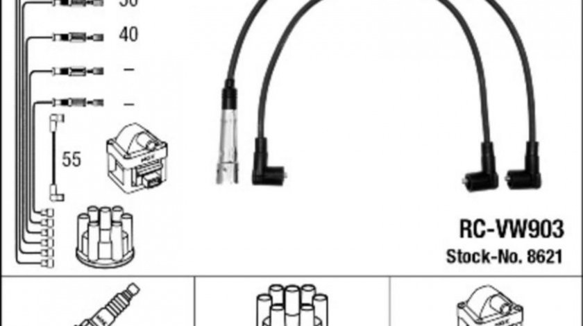 Set cablaj aprindere Volkswagen VW CADDY II combi (9K9B) 1995-2004 #2 025998031