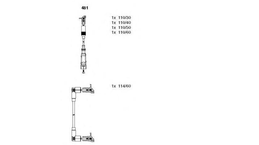 Set cablaj aprindere Volkswagen VW CORRADO (53I) 1987-1995 #2 0300890561