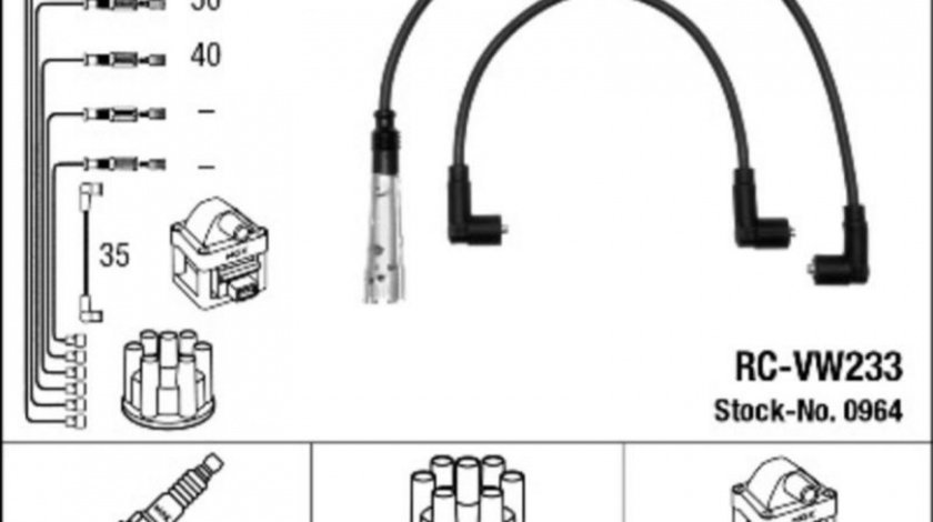 Set cablaj aprindere Volkswagen VW POLO (6N1) 1994-1999 #2 032905483G