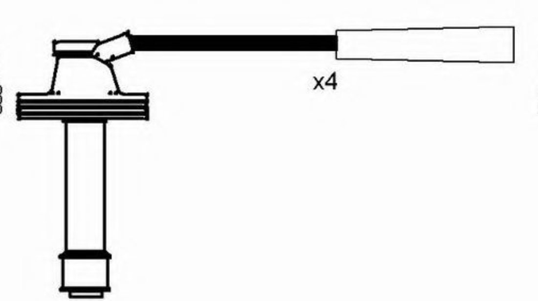 Set cablaj aprindere VOLVO S40 I (VS) (1995 - 2004) NGK 8492 piesa NOUA