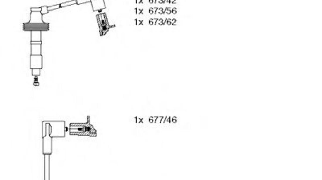 Set cablaj aprindere VOLVO V70 I (LV) (1996 - 2000) BREMI 600/123 piesa NOUA