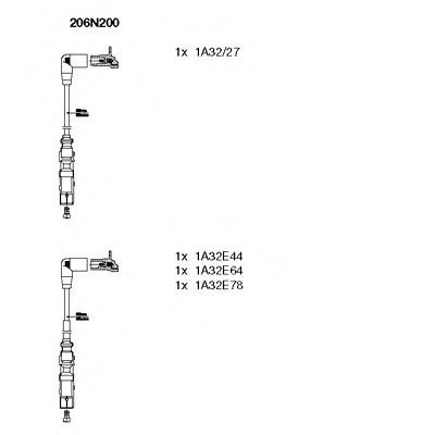 Set cablaj aprindere VW BORA (1J2) (1998 - 2005) BREMI 206N200 piesa NOUA