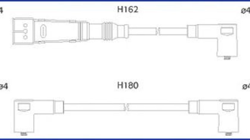 Set cablaj aprindere VW CADDY II Pick-up (9U7) (1996 - 2000) HITACHI 134707 piesa NOUA