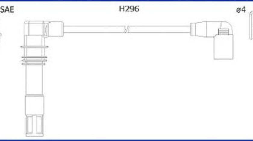 Set cablaj aprindere VW GOLF IV (1J1) (1997 - 2005) HITACHI 134797 piesa NOUA