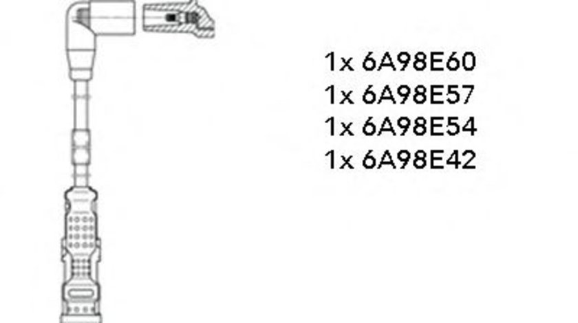 Set cablaj aprindere VW GOLF VI Cabriolet (517) (2011 - 2016) BREMI 9A30B200 piesa NOUA