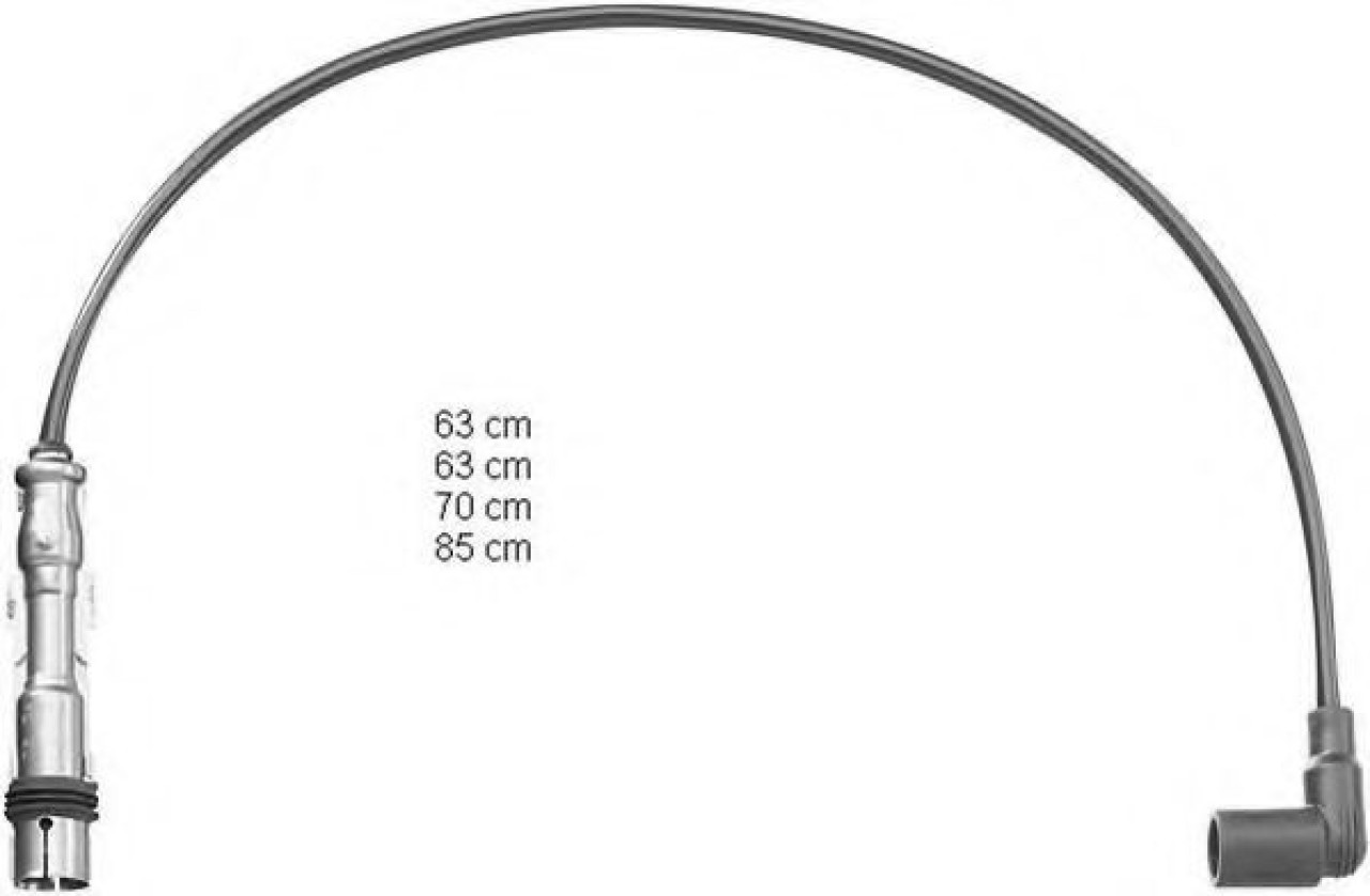 Set cablaj aprindere VW LUPO (6X1, 6E1) (1998 - 2005) BERU ZEF1255 piesa NOUA