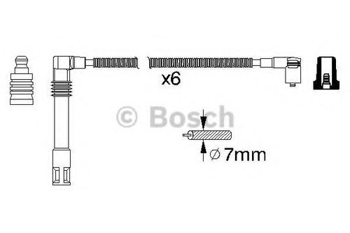 Set cablaj aprindere VW PASSAT (3B3) (2000 - 2005) BOSCH 0 986 356 321 piesa NOUA