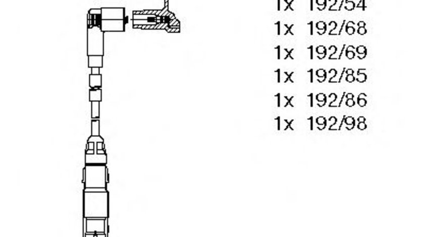 Set cablaj aprindere VW PASSAT Variant (3A5, 35I) (1988 - 1997) BREMI 212F200 piesa NOUA