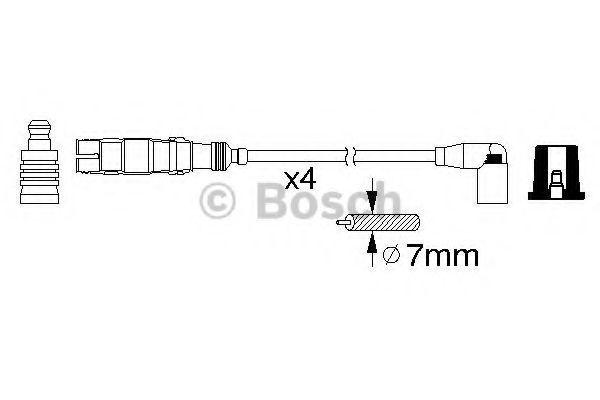 Set cablaj aprindere VW PASSAT Variant (3B5) (1997 - 2001) BOSCH 0 986 356 359 piesa NOUA