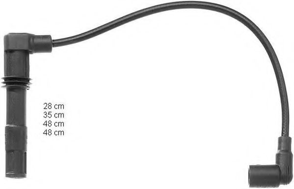 Set cablaj aprindere VW POLO Variant (6KV5) (1997 - 2001) BERU ZEF990 piesa NOUA