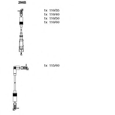 Set cablaj aprindere VW VENTO (1H2) (1991 - 1998) BREMI 296B piesa NOUA