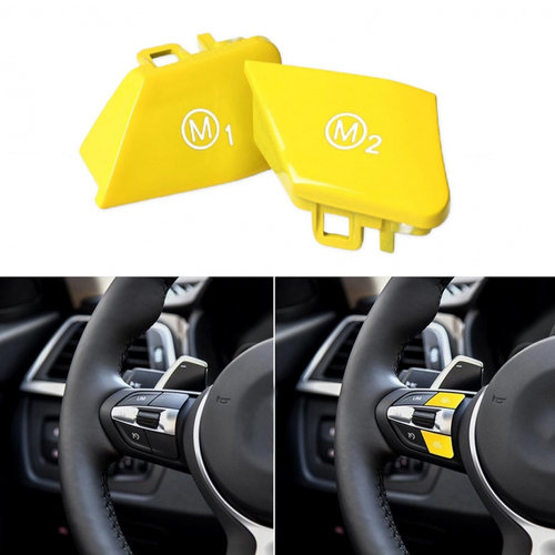 Set Capac Buton Volan Bmw X6 F16 2014→ M1+M2 8027+8028 Galben