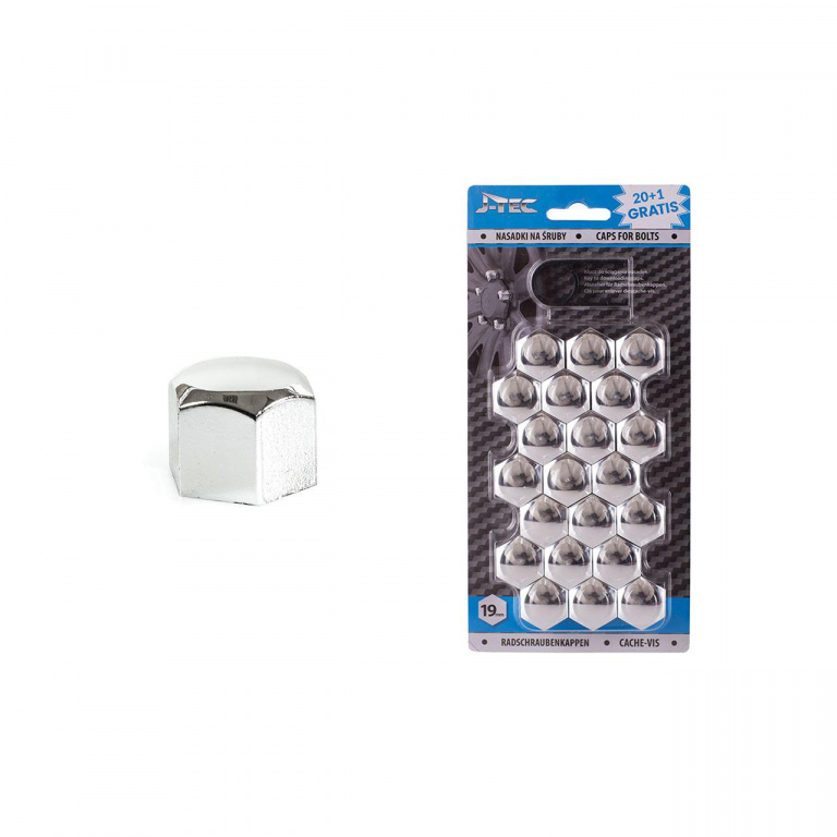 Set capace prezoane 19 mm, culoare Crom AVX-AMG21304