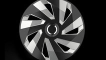 Set Capace Roti 15` Vector Rc Silver&black Mega Dr...