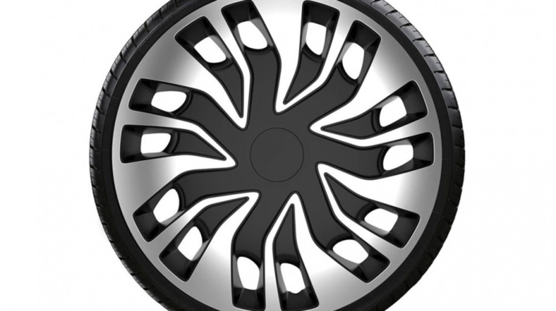 Set Capace Roti 16` Silver&black Fast Van Mega Drive R16508K