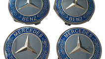 Set Capacele Jante Mercedes- Benz Albastru Deschis...