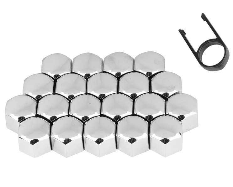 Set Capacele Prezoane 17&quot;, Crom, 20 Buc + Cheie Carmotion 58086