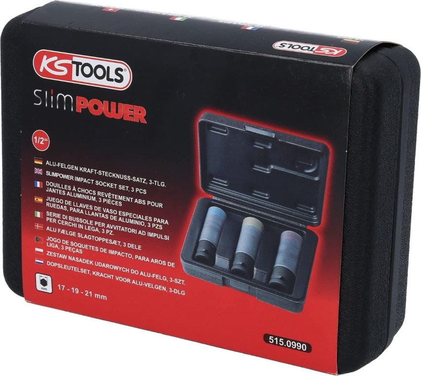 Set Capete De Clichet De Impact Slimpower. 3 Piese. 1/2 Ks Tools 515.0990