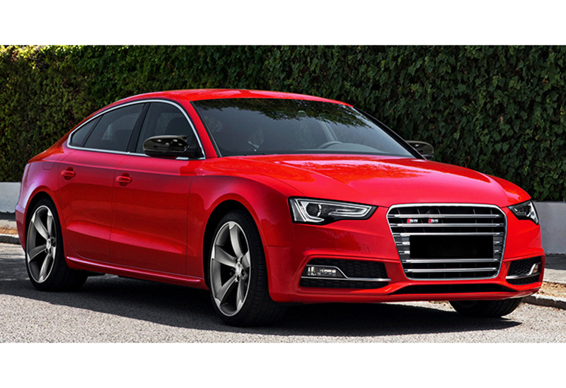 Set Carcase Capace Oglinzi Audi A5 8T 2007-2016 Batman Negru Gloss Black 300522-1