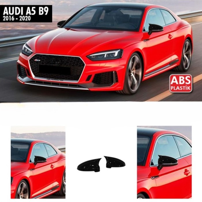 Set Carcase Capace Oglinzi Audi A5 F53 2016-2021 Batman Negru Gloss Black 300522-2