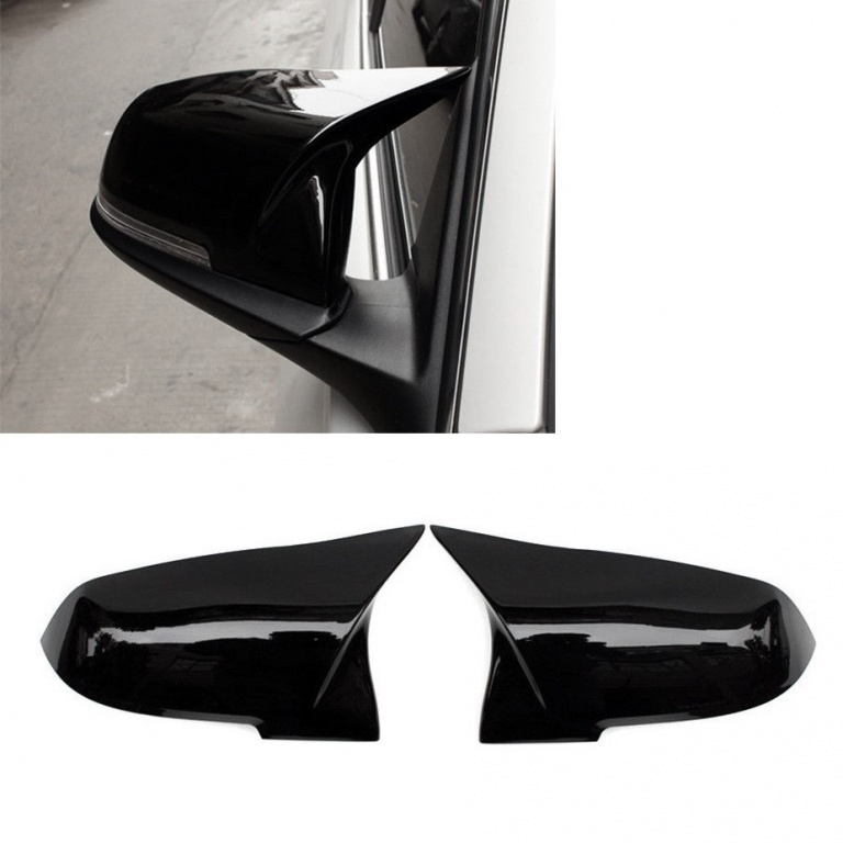 Set Carcase Capace Oglinzi Bmw Seria 1 F21 2011→ M Look Gloss Black 8029 Negru