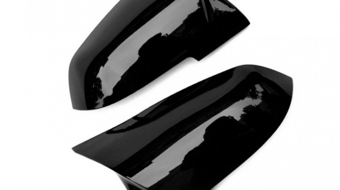 Set Carcase Capace Oglinzi Bmw Seria 2 F22, F87 2012→ M Look Gloss Black 8029 Negru