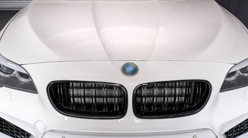 Set Carcase Capace Oglinzi Bmw Seria 5 F10 2009-2013 M Look Negru Gloss Black MCBMF10MPNFB