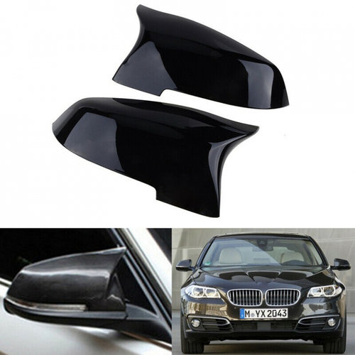 Set Carcase Capace Oglinzi Bmw Seria 5 F10 2014-2016 M Look Gloss Black 8030 Negru