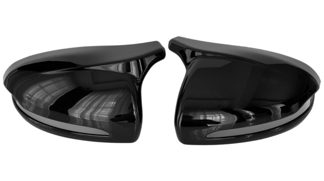 Set Carcase Capace Oglinzi Mercedes-Benz C-Class C205 2015-2019 Batman Negru Gloss Black 310522-27