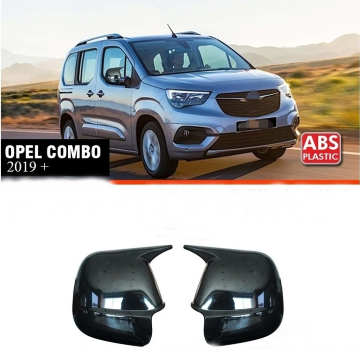 Set Carcase Capace Oglinzi Opel Combo 2019→ Batman Negru Gloss C605-BAT2 050924-20