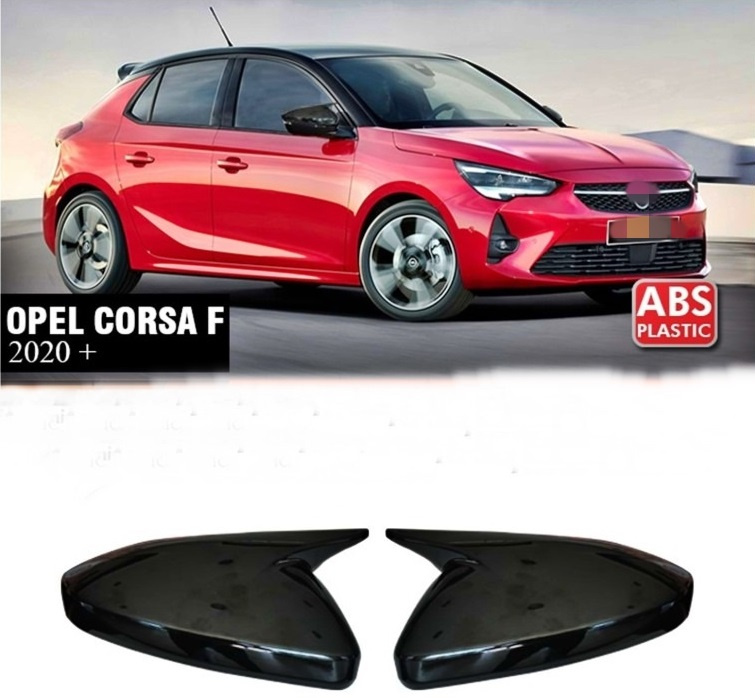 Set Carcase Capace Oglinzi Opel Corsa F 2019→ Batman Negru Gloss C604-BAT2 050924-8