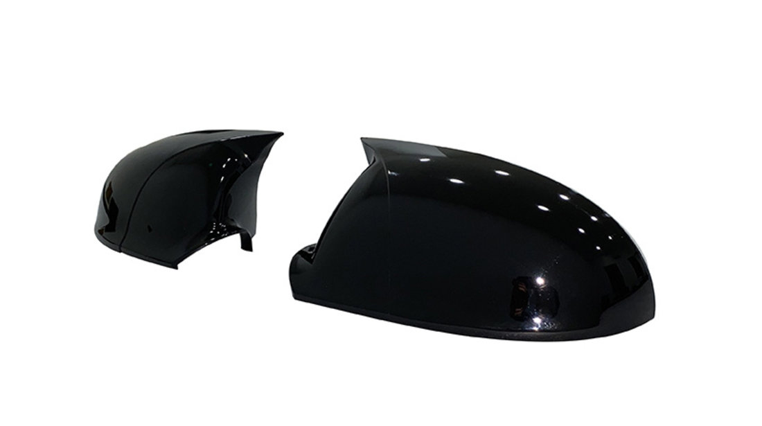 Set Carcase Capace Oglinzi Volkswagen Golf 5 2003-2009 Batman Negru Gloss Black 060622-5