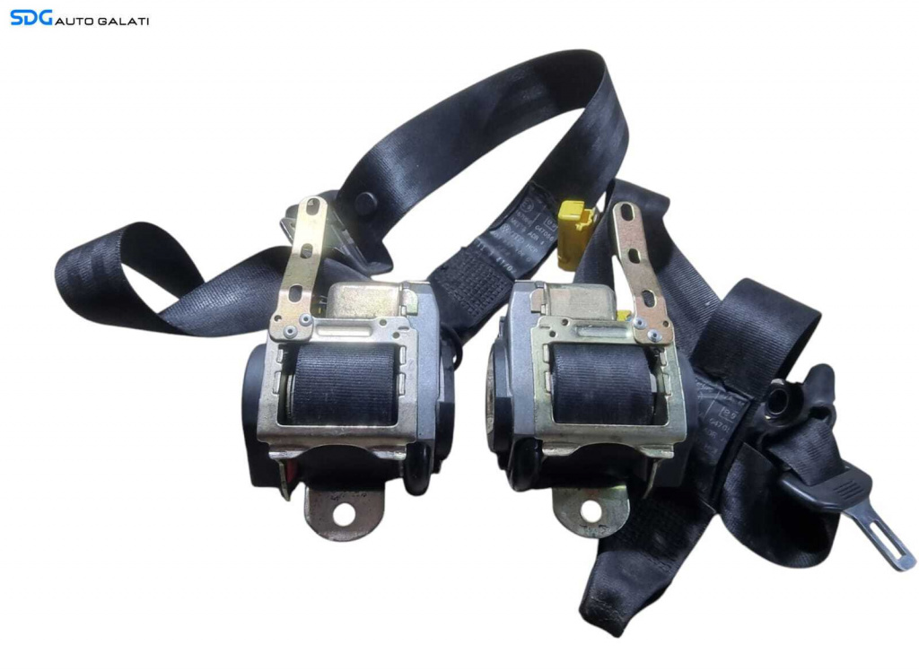 Set Centuri de Siguranta Fata Stanga Dreapta Sofer Pasager Volkswagen Polo 9N 2002 - 2008 Cod 6Q3857706G 6Q3857705G [N1554]