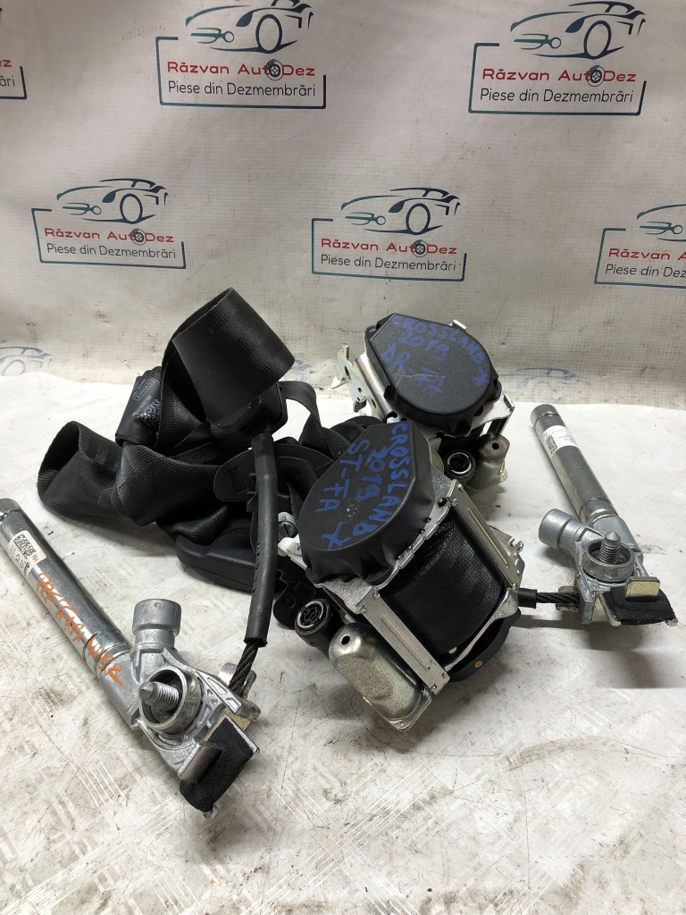 Set centuri fata cu pretensioner și capsa Opel Crossland X 1.2 Motorina 2019, 39047216 / 0589P1000277