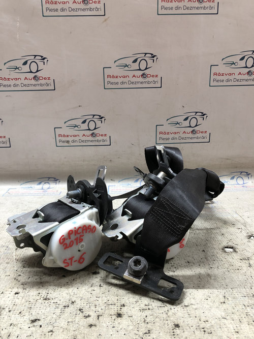 Set centuri spate stanga- dreapta locul 6-7 Citroen C4 Grand Picasso 1.6 Motorina 2014, 98066584 / 9...