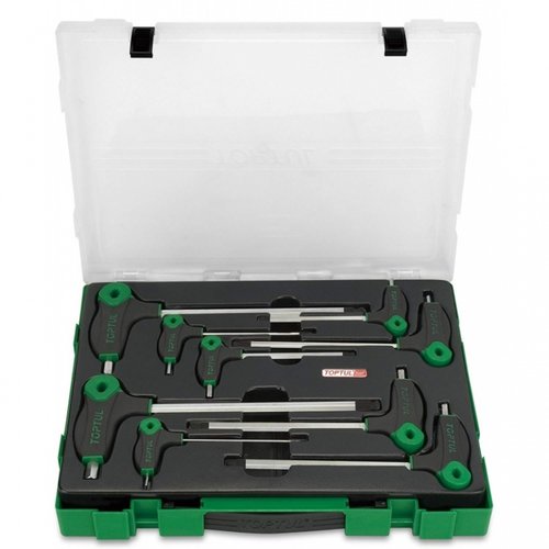 Set Chei Hexagonale Maner Tip T Toptul 9 Buc GZC09030