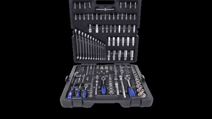 Set Chei Tubulare 1/4+3/8+1/2 Chromeplus. 216 De Piese Ks Tools 918.0216