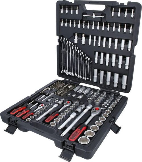 Set Cheie Tubulare 1/4+3/8+1/2 . 216 Piese Ks Tools 917.0216