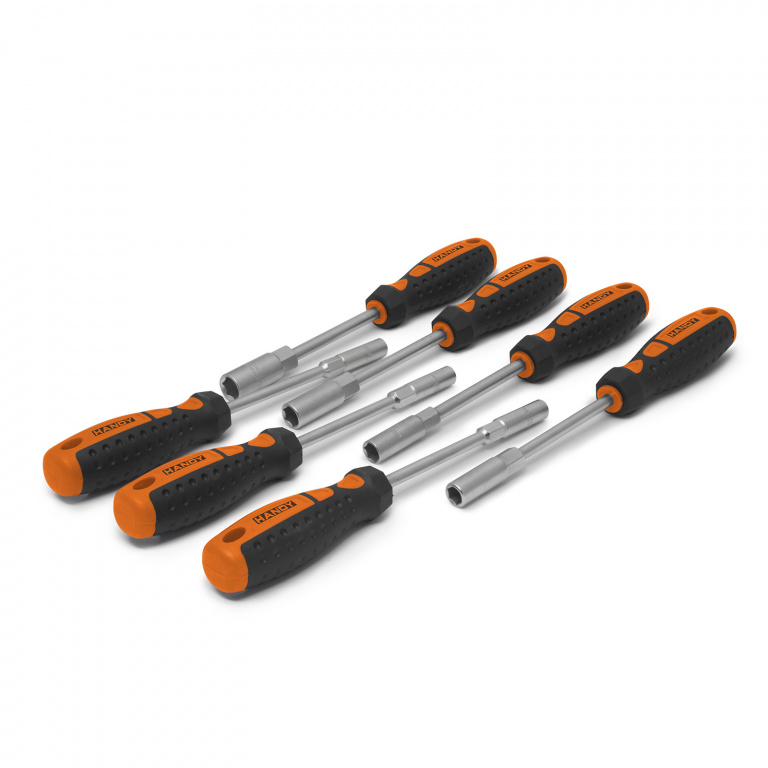 Set cheie tubulare 7 piese, cu maner tip surubelnita 10800