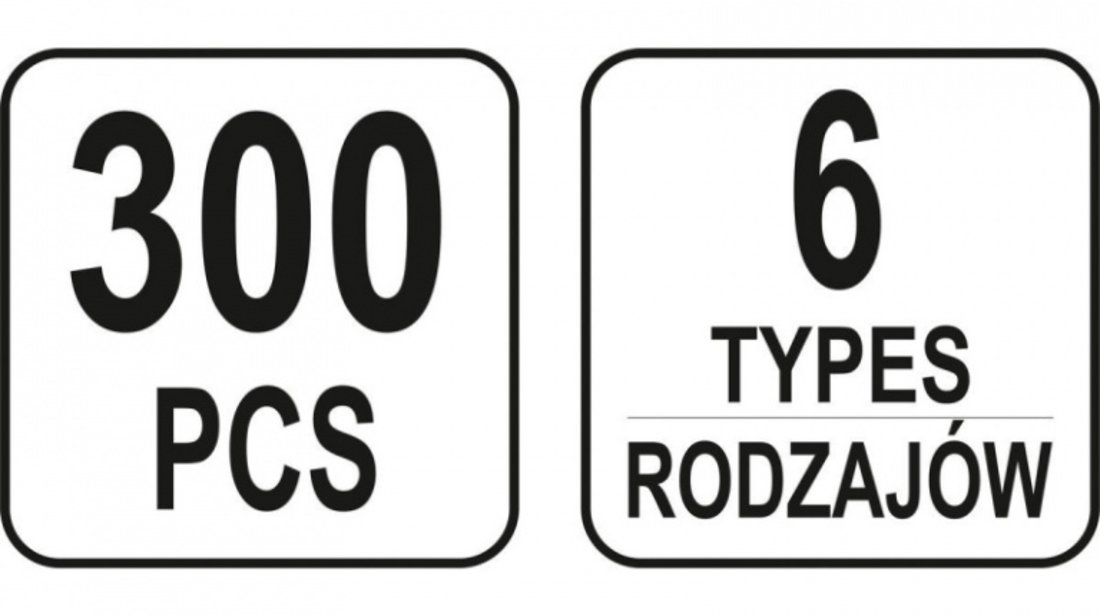 Set Clipsuri Tapiterie Yato Opel 300 Buc YT-06652