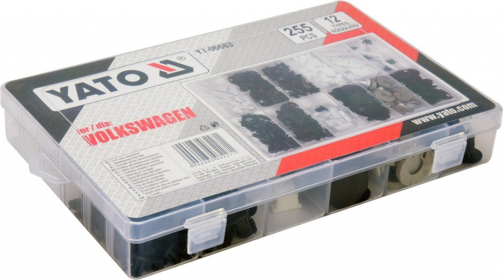 Set Clipsuri Tapiterie Yato Volkswagen 255 Buc YT-06663