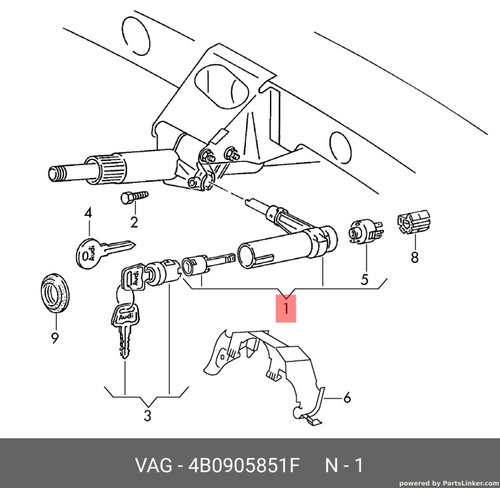 Set contact Audi A4 8E 2002 2003 2.5 TDI AKE OEM 4B0905851F