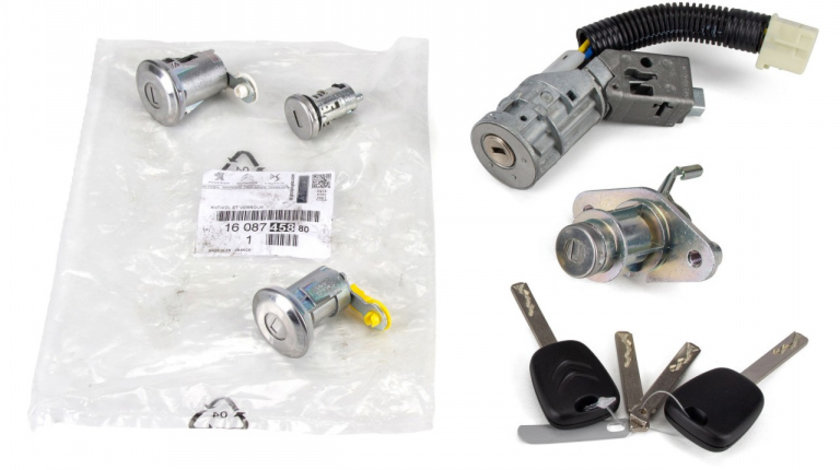 Set Contact Pornire + Butuci + Chei Oe Citroen C1 2005-2015 1608745880